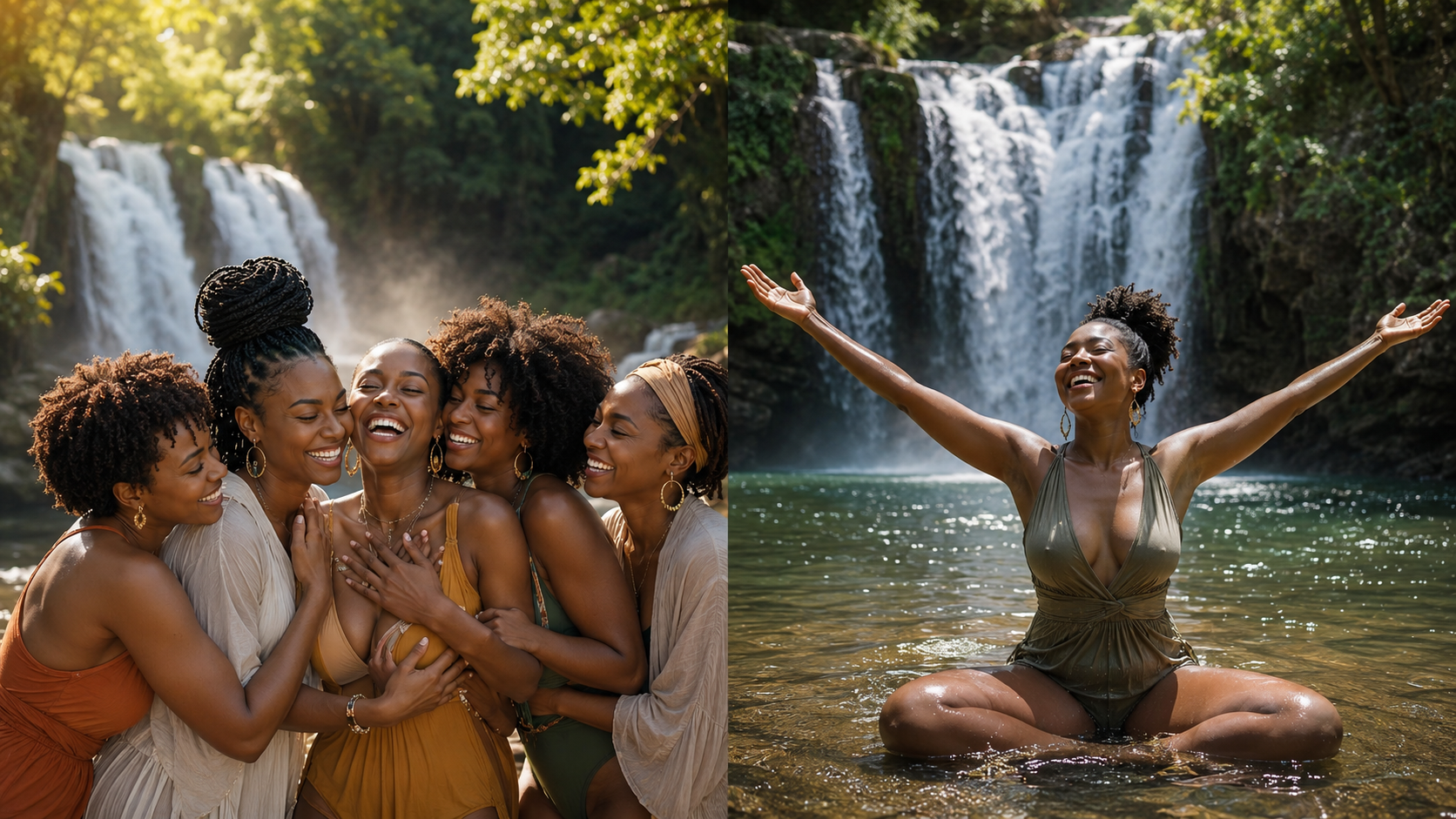Women healing and celebrating together